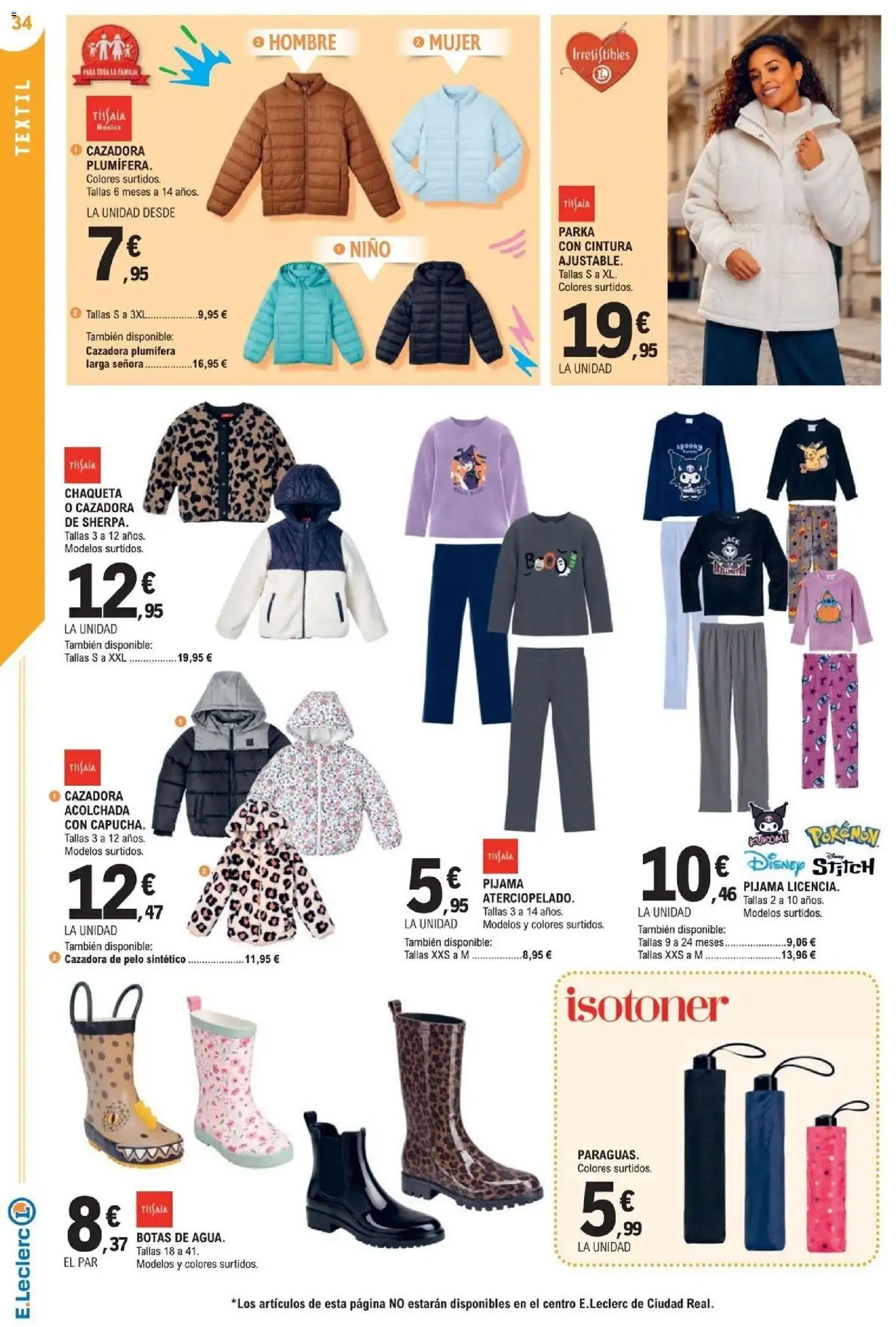 E.Leclerc Megames 3X2 21/10/2026 - 01/11/2026 | Página: 34 | Productos: Chaqueta, Pijama, Botas, Cazadora acolchada