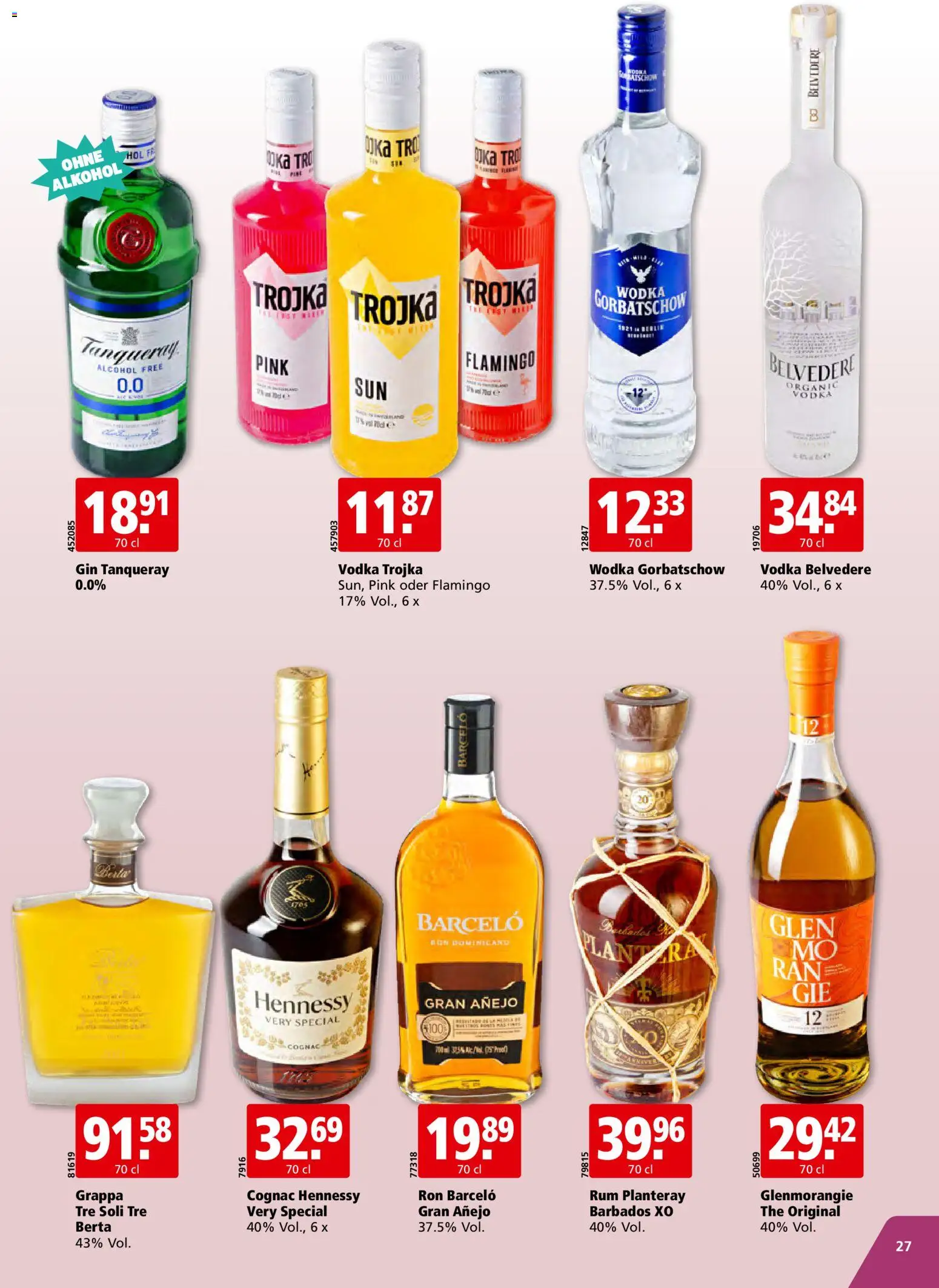 Aligro aktionen Chavannes, Matran, Genf, Sitten – gültig ab 15.06.2026 | Seite: 27 | Produkte: Gin, Wodka