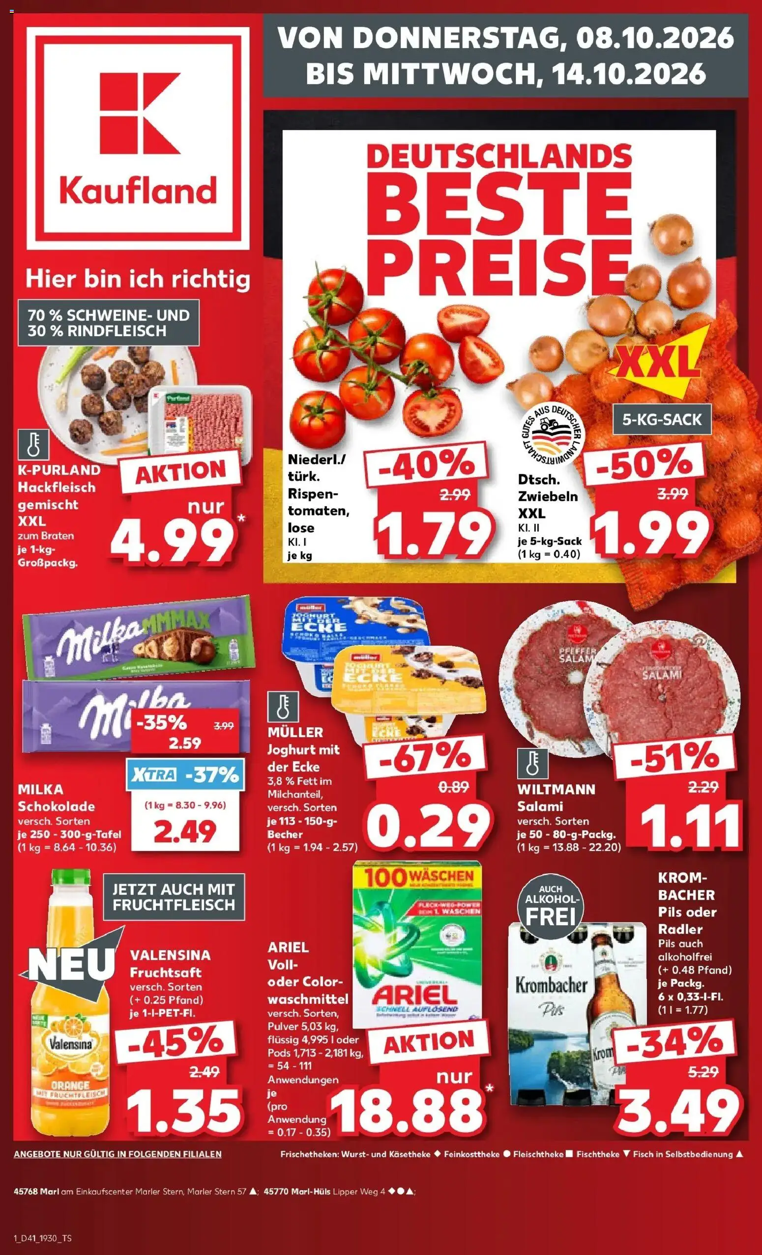 Prospekt Kaufland ab 05.10.2026 » Angebote Online zum Blättern | Seite: 11 | Produkte: Joghurt, Pils, Fisch, Salami