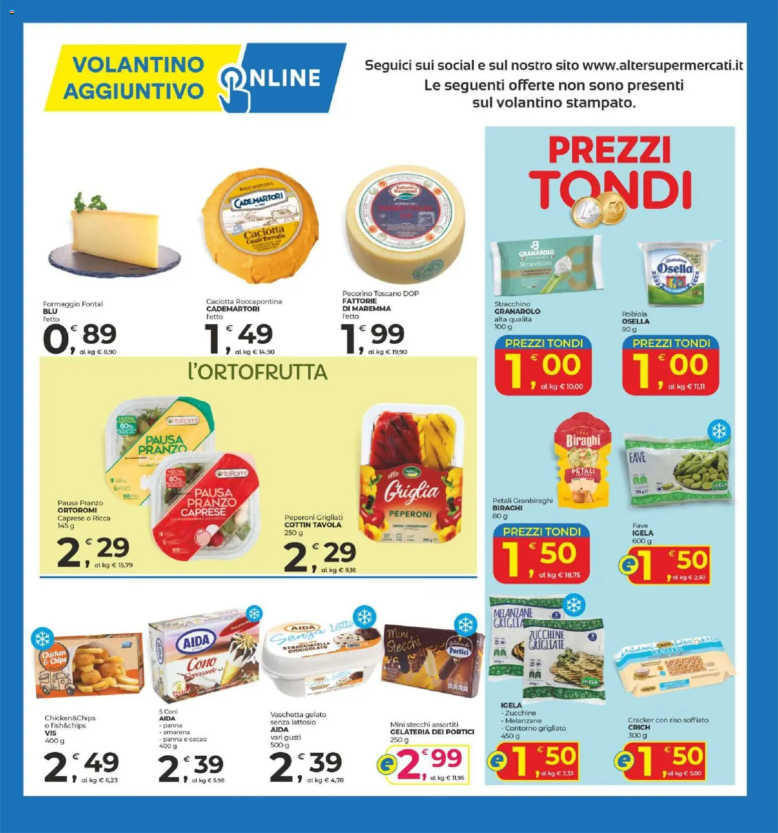 Volantino Alter Discount del 28.05.2026 | Pagina: 13 | Prodotti: Peperoni, Crackers, Robiola, Pecorino
