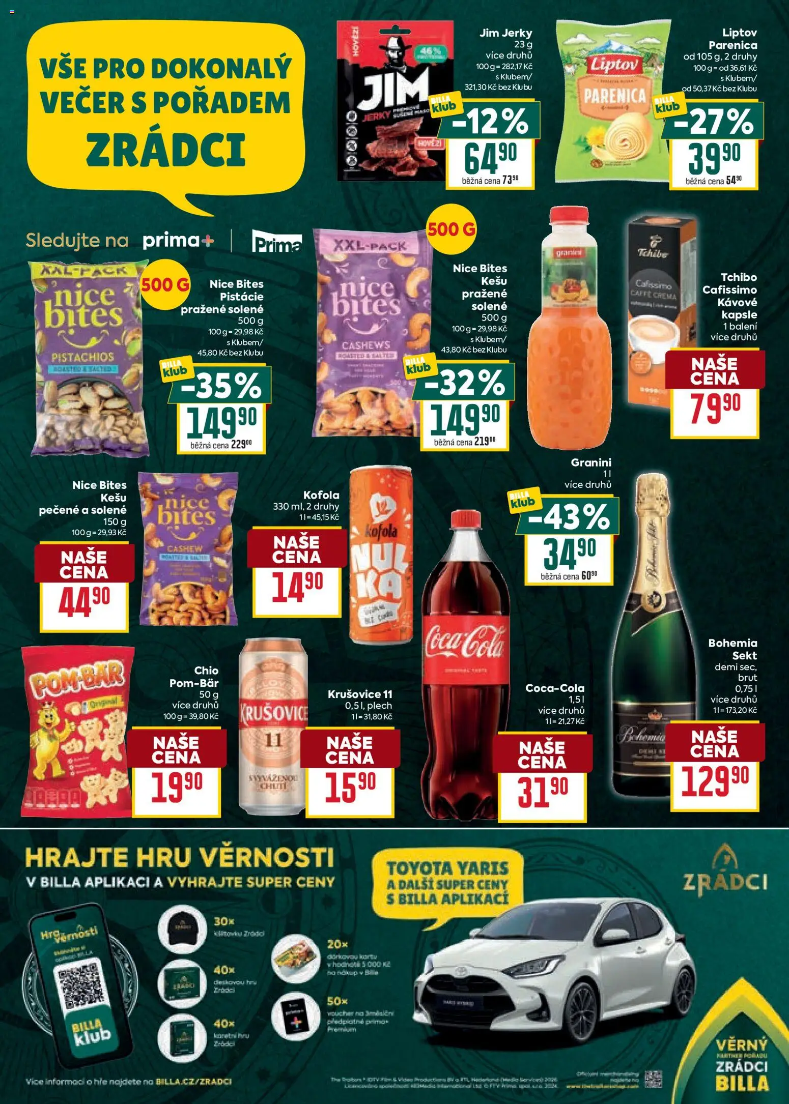 Billa Velký leták od 16.09.2026 | Strana: 12 | Produkty: Kapsle, Tchibo, Sekt, Cafissimo