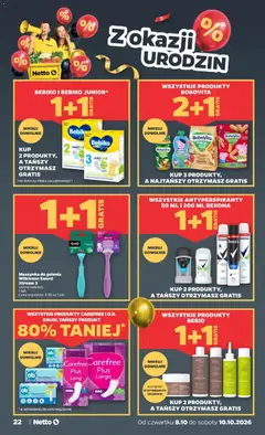 Pogląd oferty "Maszynka do golenia Wilkinson Sword Xtreme 3, 1 szt. Cena regularna: 5,99 za 1 szt." - ważna od 08.10.2026 | Strona: 22 | Produkty: Mleka, Maszynka do golenia, Bebiko, Ciasteczka