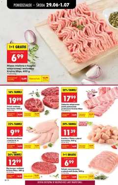 Pogląd oferty "Mięso mielone złopatki wieprzowej i wołowiny Kraina Mięs, 400 g, Mięso mielone z łopatki wieprzowej i wołowiny Kraina Mięs, 400 g" - ważna od 29.06.2026 | Strona: 36