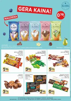 Koops leidinys galioja nuo 2026.08.24 | Puslapis: 8 | Prekių: Ledai, Plombyras, Šokoladinis batonėlis, Saldainiai