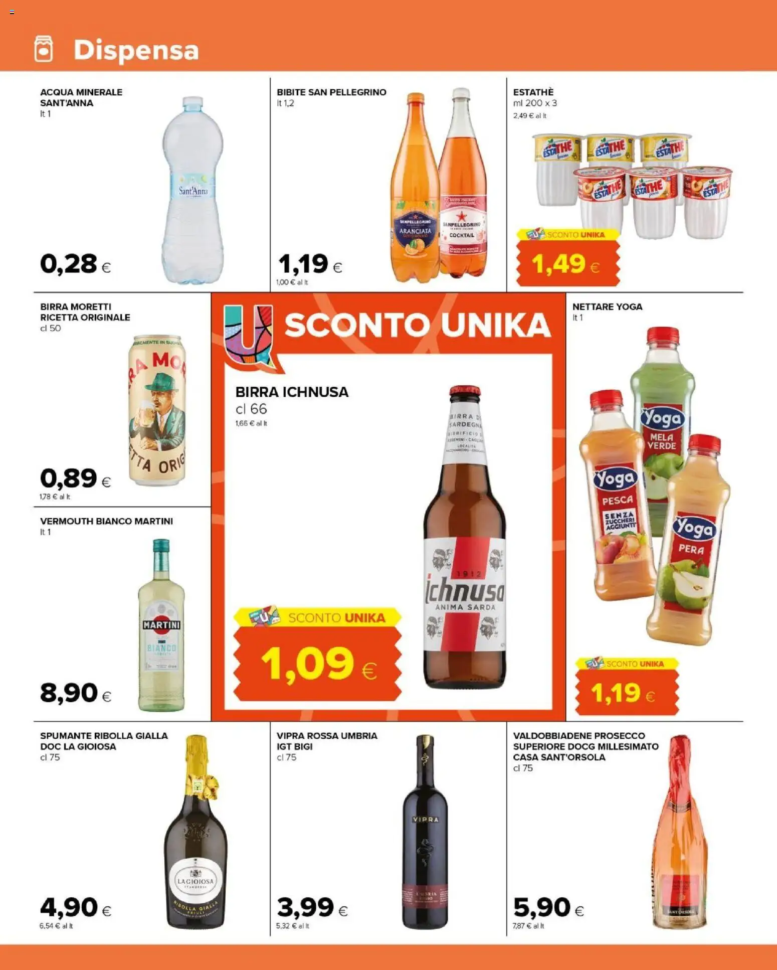 Volantino Tigre del 20.05.2026 | Pagina: 10 | Prodotti: Prosecco, Acqua, Bibite, Acqua minerale