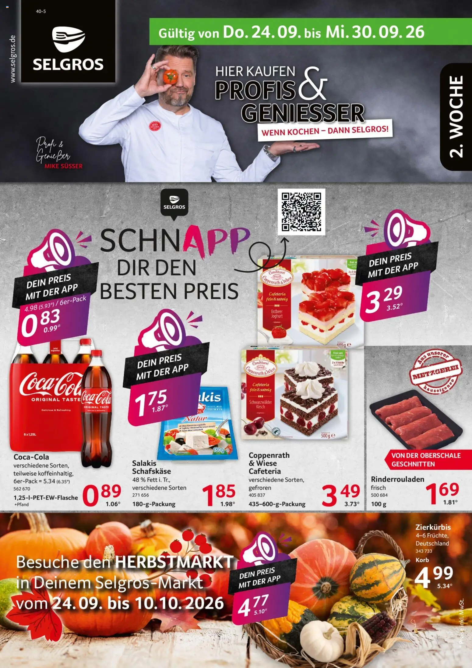 Selgros Donnerstag, 24. September Aktionspreise