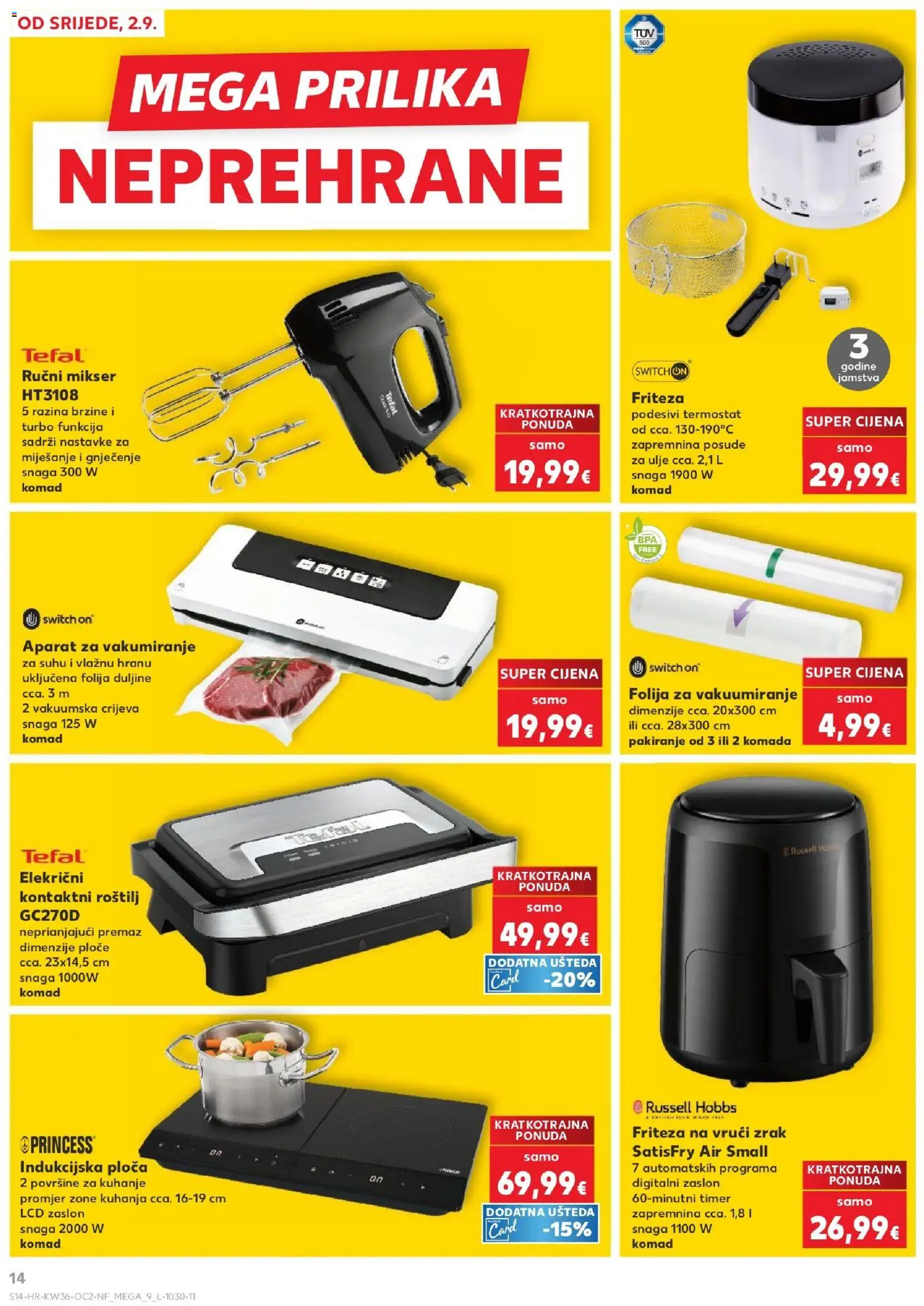 Kaufland katalog | vrijedi od 02.09.2026 | Stranica: 14 | Proizvodi: Roštilj, Mikser, Termostat, Posuđe