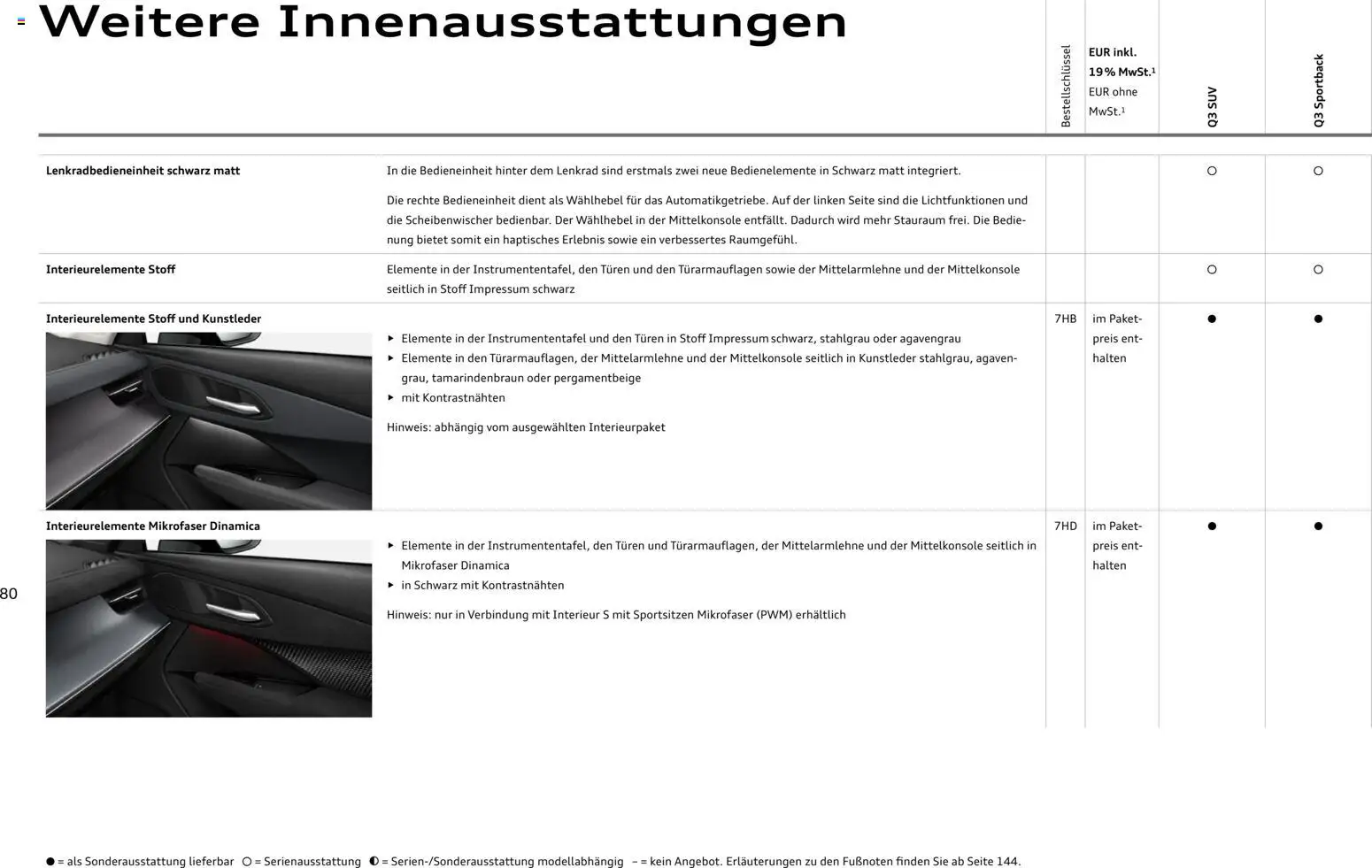 Audi Q3 – gültig ab 02.10.2026 | Seite: 80