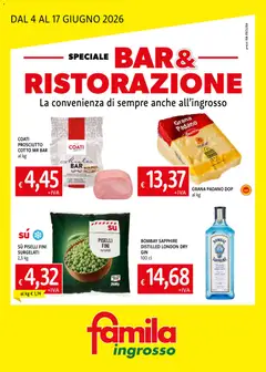 Anteprima del volantino Famila volantino Bar & Ristorazione valido a partire dal 04.06.2026
