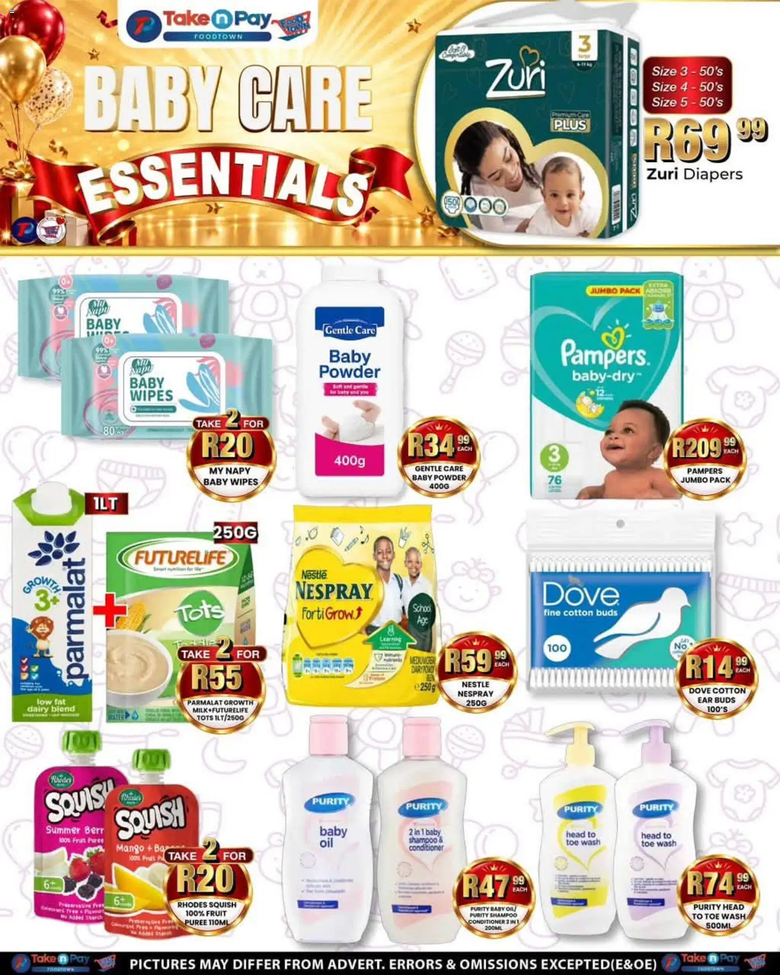 New Take n Pay catalogue – valid from 14/09/2026 | Page: 24 | Products: Diapers, Powder, Shampoo, Cotton buds