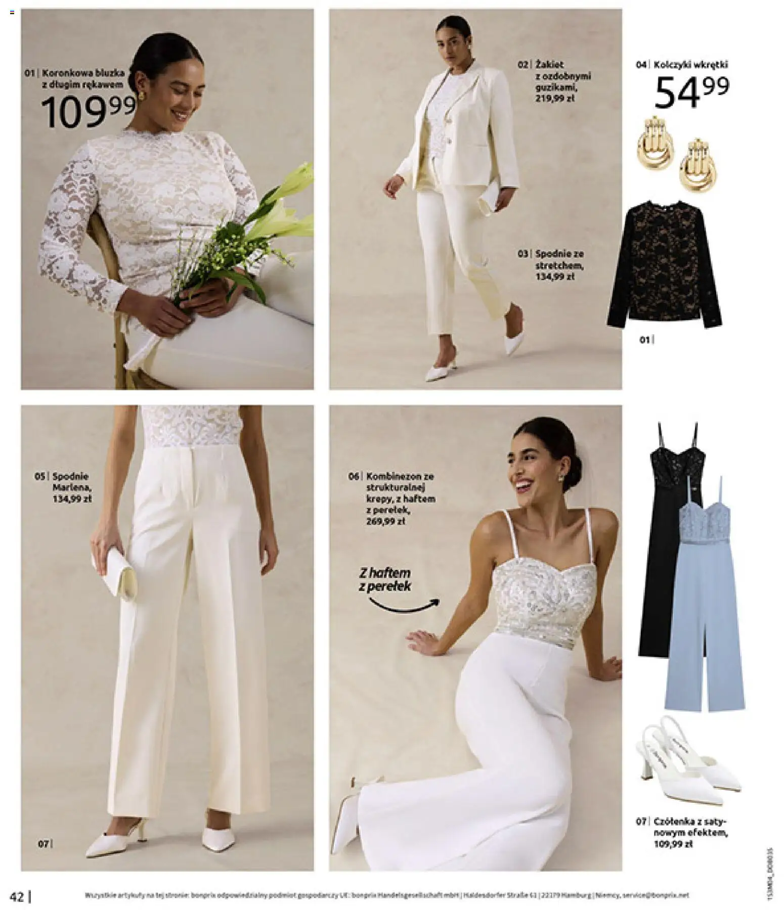 BonPrix Katalog od 30.03.2026 | Strona: 44 | Produkty: Bluzka, Kombinezon, Spodnie