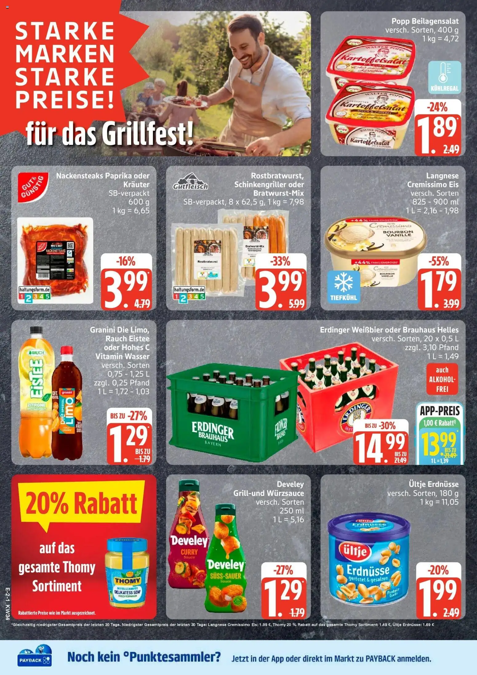 Marktkauf Prospekt Hamburg (ab 17.08.2026) » Angebote online | Seite: 2 | Produkte: Langnese cremissimo, Ultje erdnusse, Erdnüsse, Bourbon