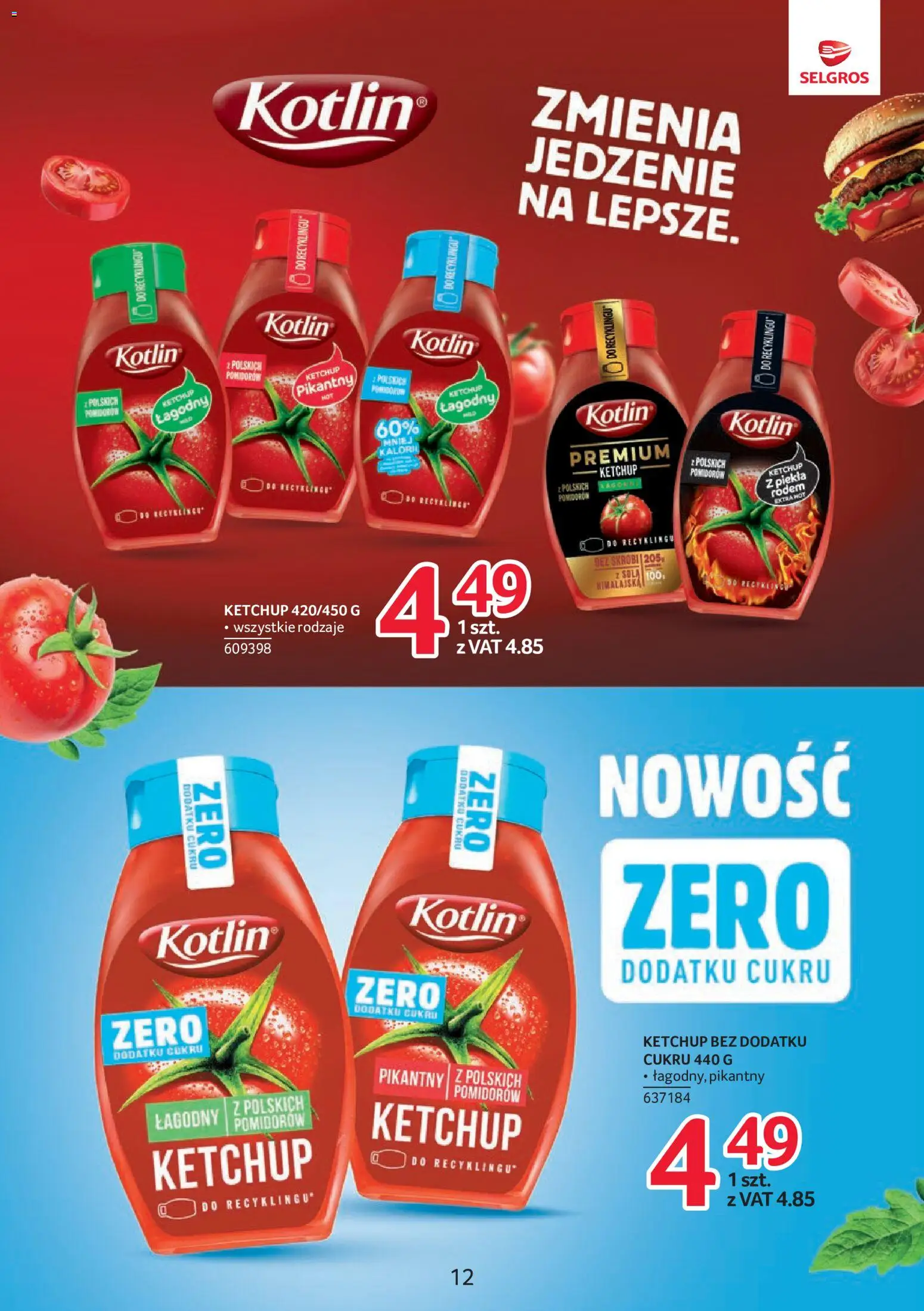 Selgros cash&carry gazetka - Markowe produkty od 21.05.2026 | Strona: 12 | Produkty: Ketchup