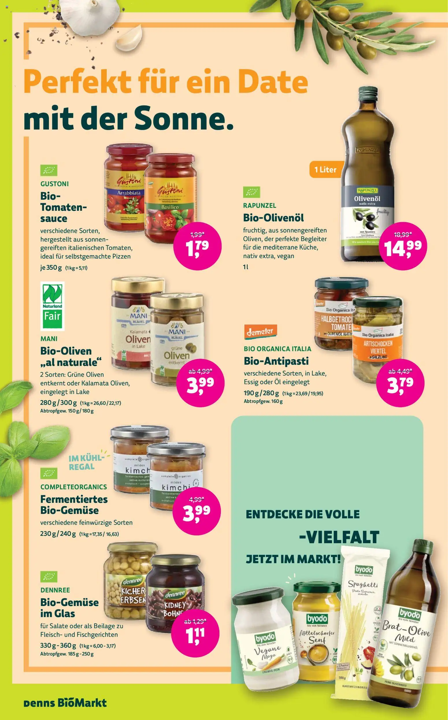 Denns BioMarkt Angebote gültig ab 06.05.2026 | Seite: 8 | Produkte: Erbsen, Regal, Hajdina liszt, Tomaten