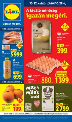 Lidl akciós újság - amely érvényes a következő dátumtól: 2026.10.22.