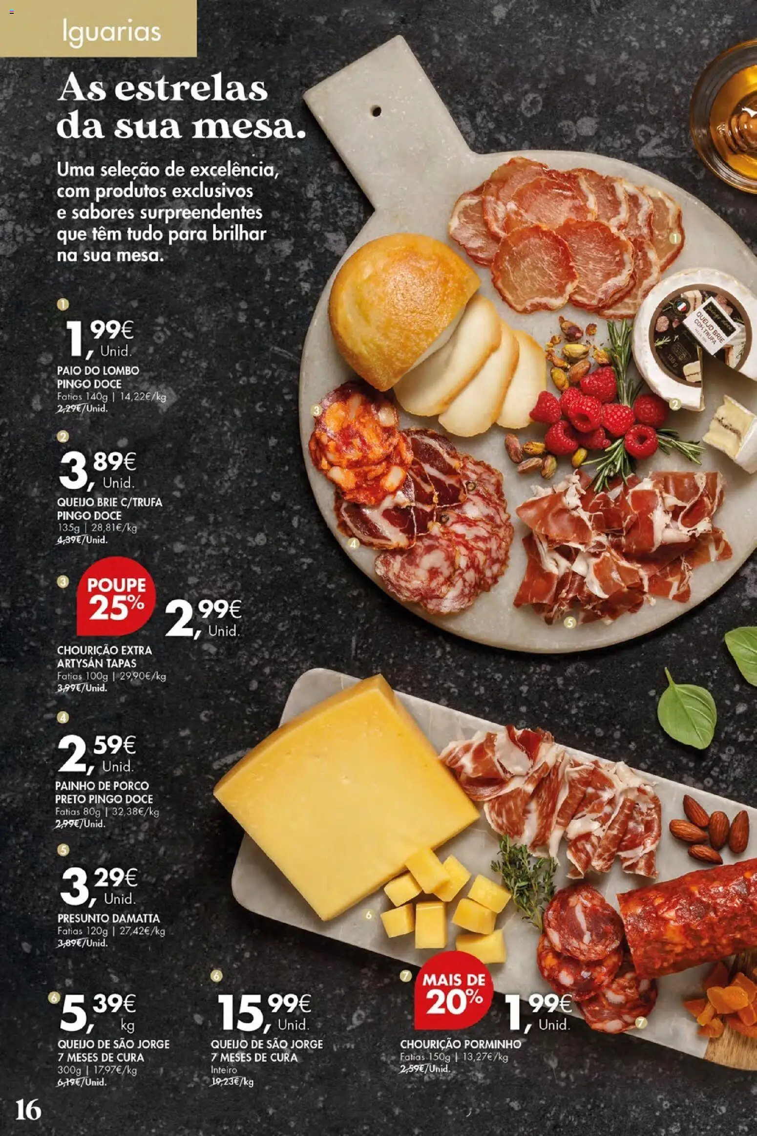 Pingo Doce Vinhos de Setúbal Açores │ válido de 07.05.2026 | Página: 16 | Produtos: Queijo, Lombo, Presunto