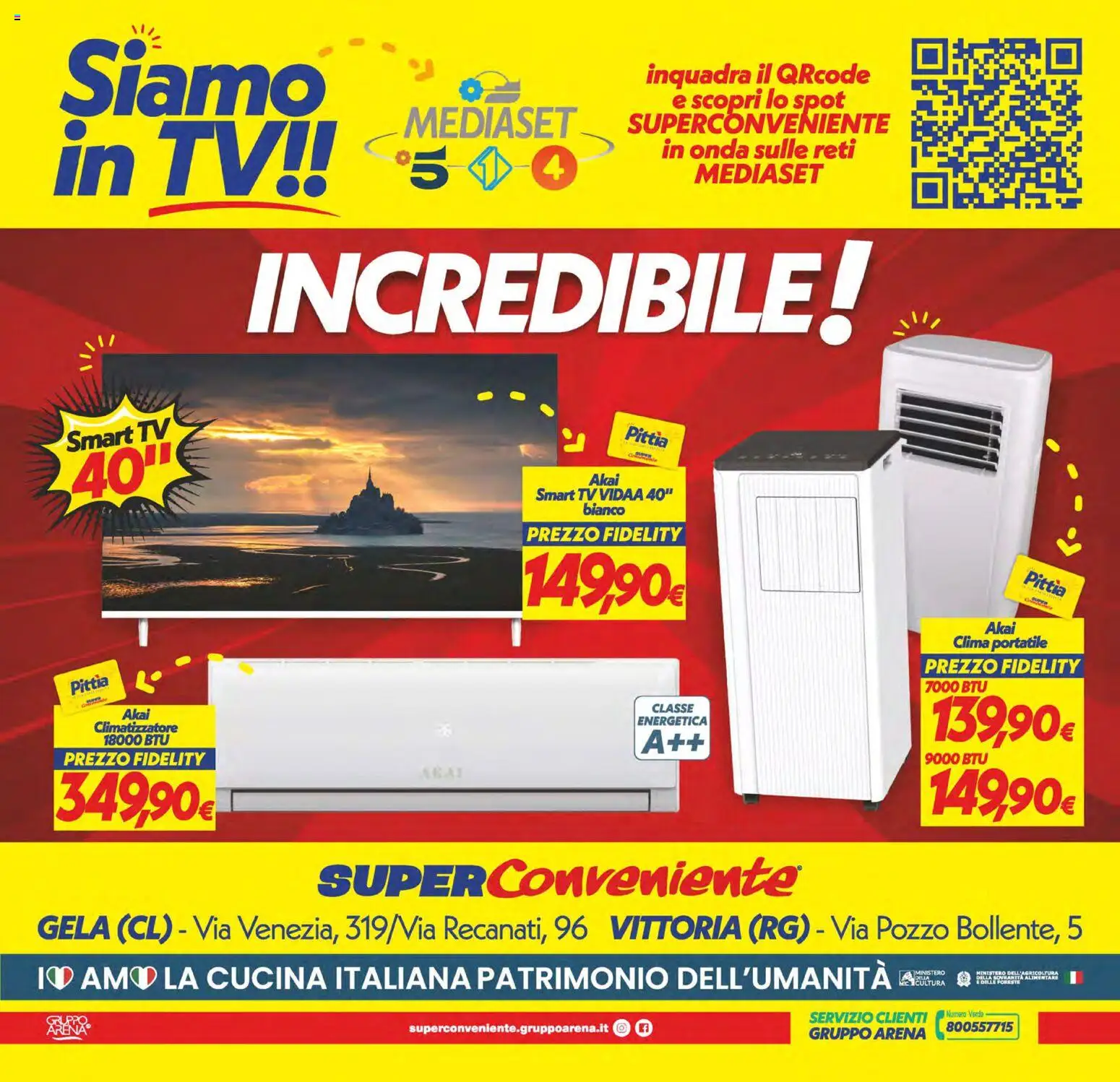 Volantino SuperConveniente del 29.05.2026 | Pagina: 24 | Prodotti: Climatizzatore, smart TV, TV