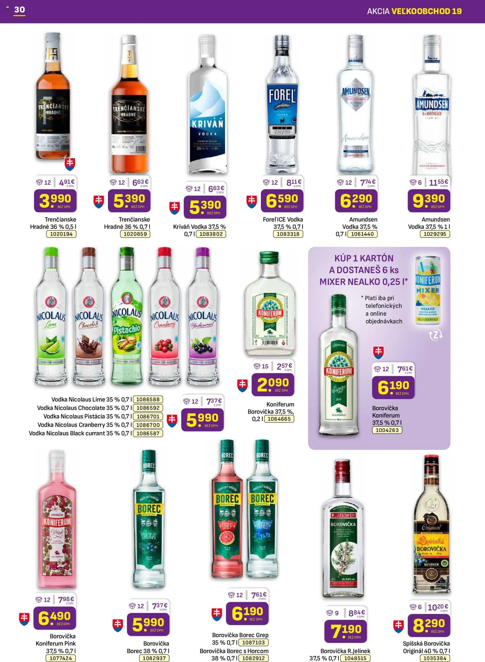 Nové Libex akcie – leták je platný od 21.09.2026 | Strana: 30 | Produkty: Mixér, Koniferum, Grep