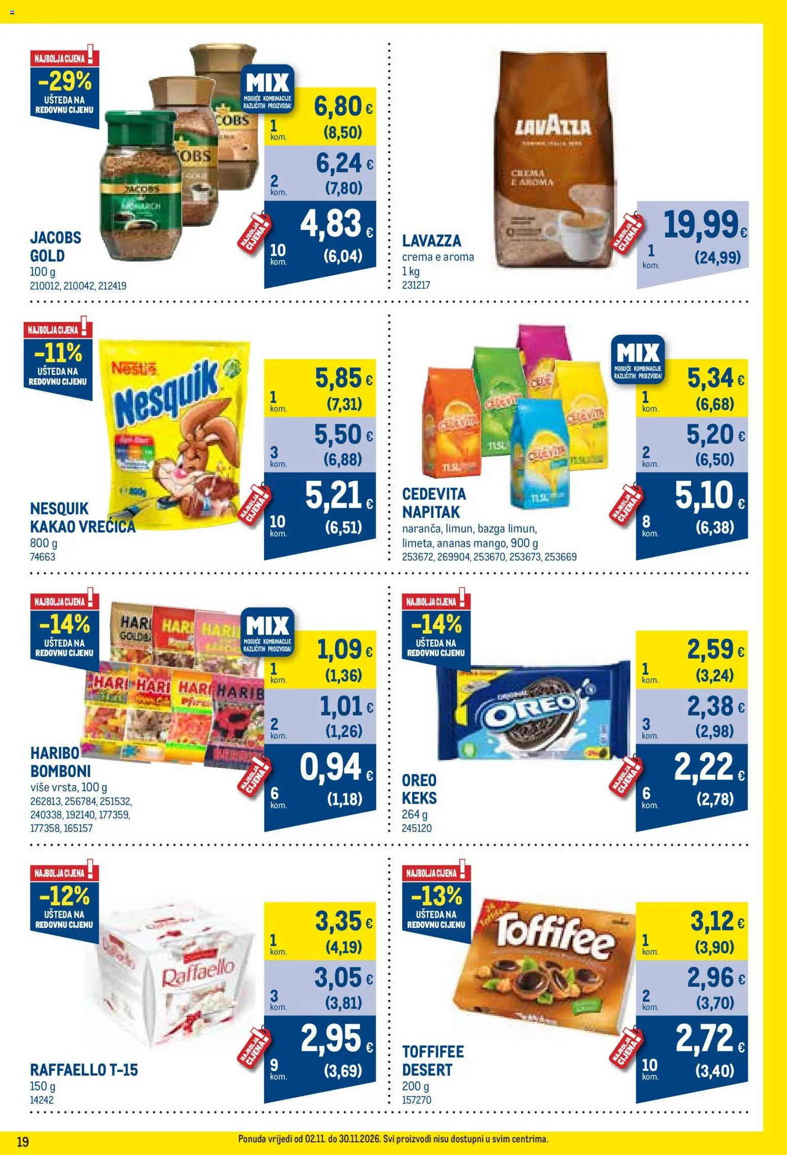 Metro katalog | vrijedi od 02.11.2026 | Stranica: 19 | Proizvodi: Oreo, Ananas, Desert, Kakao