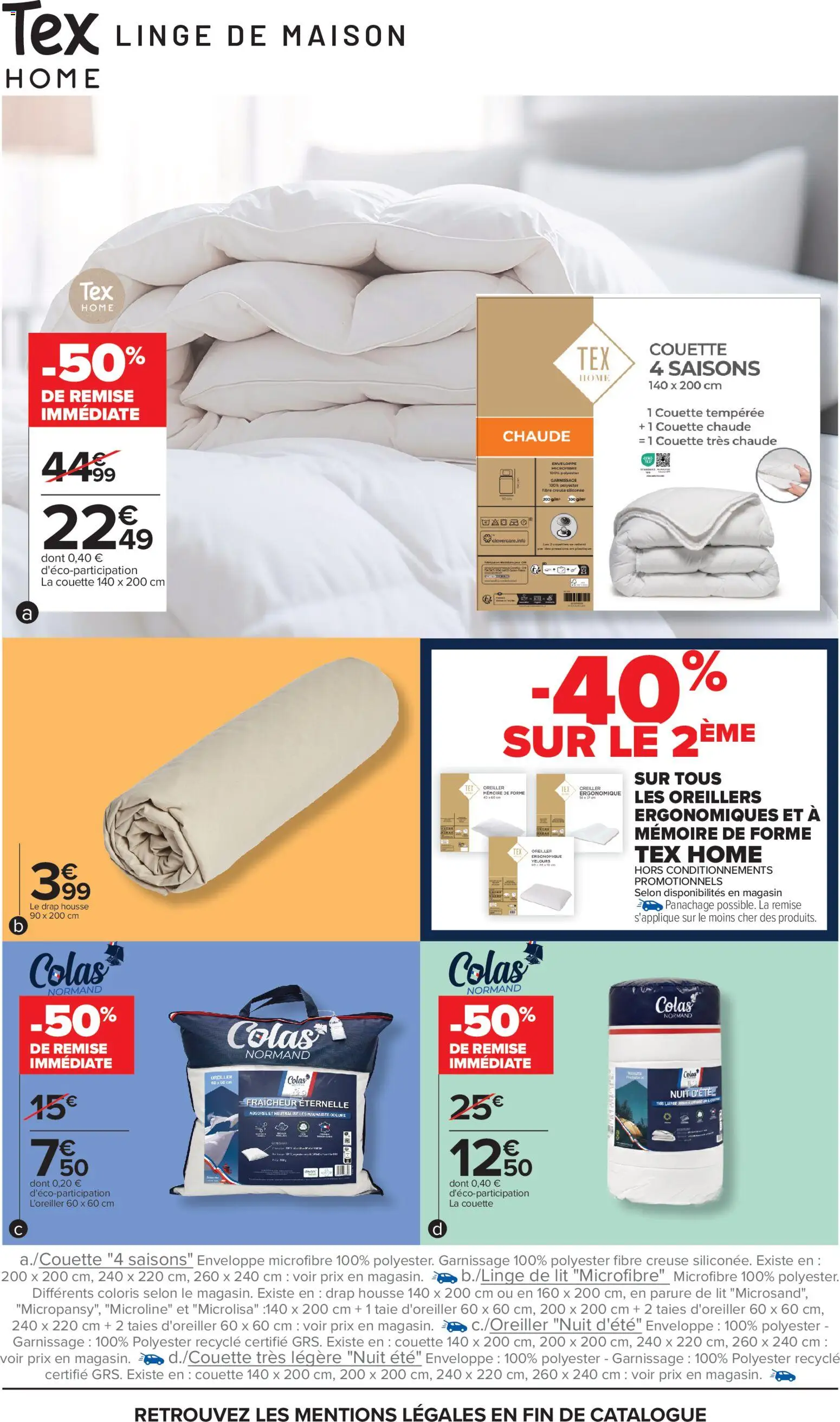 {H1} | Page: 9 | Produits: Taie d'oreiller, Parure de lit, Enveloppe, Lit