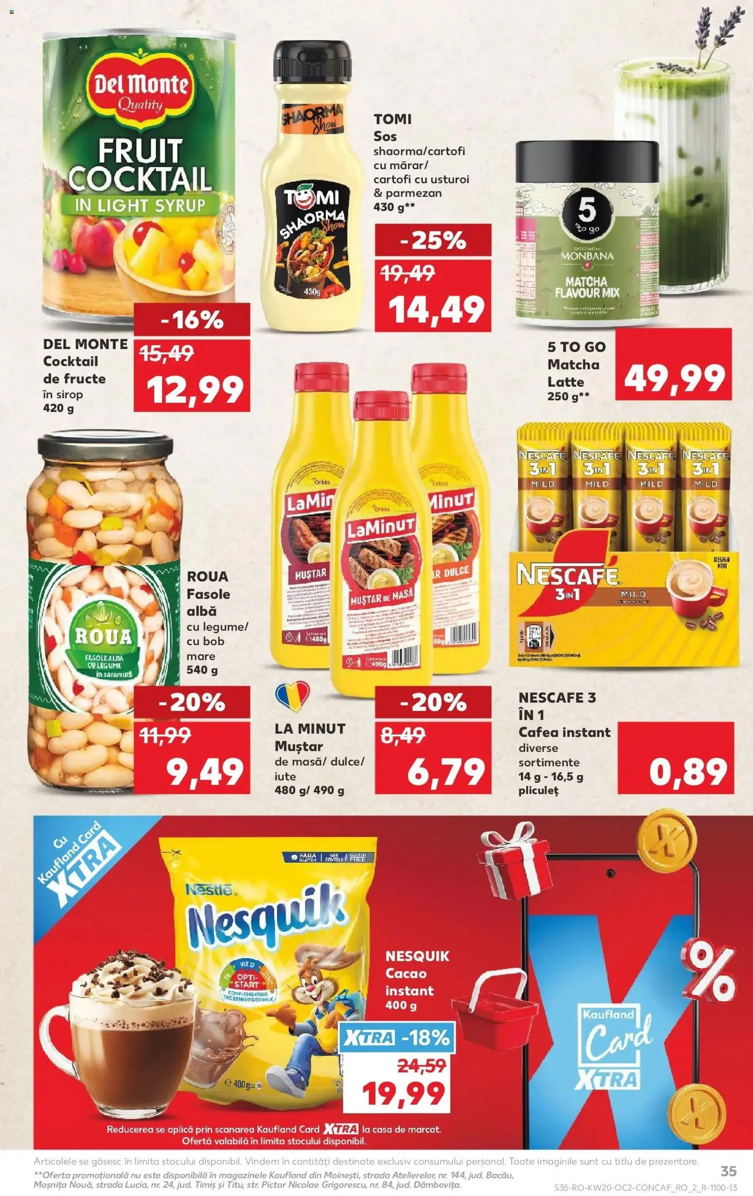 Noul catalog Kaufland – valabil de la 13.05.2026 | Pagină: 35 | Produse: Muștar, Fasole albă, Fructe, Usturoi