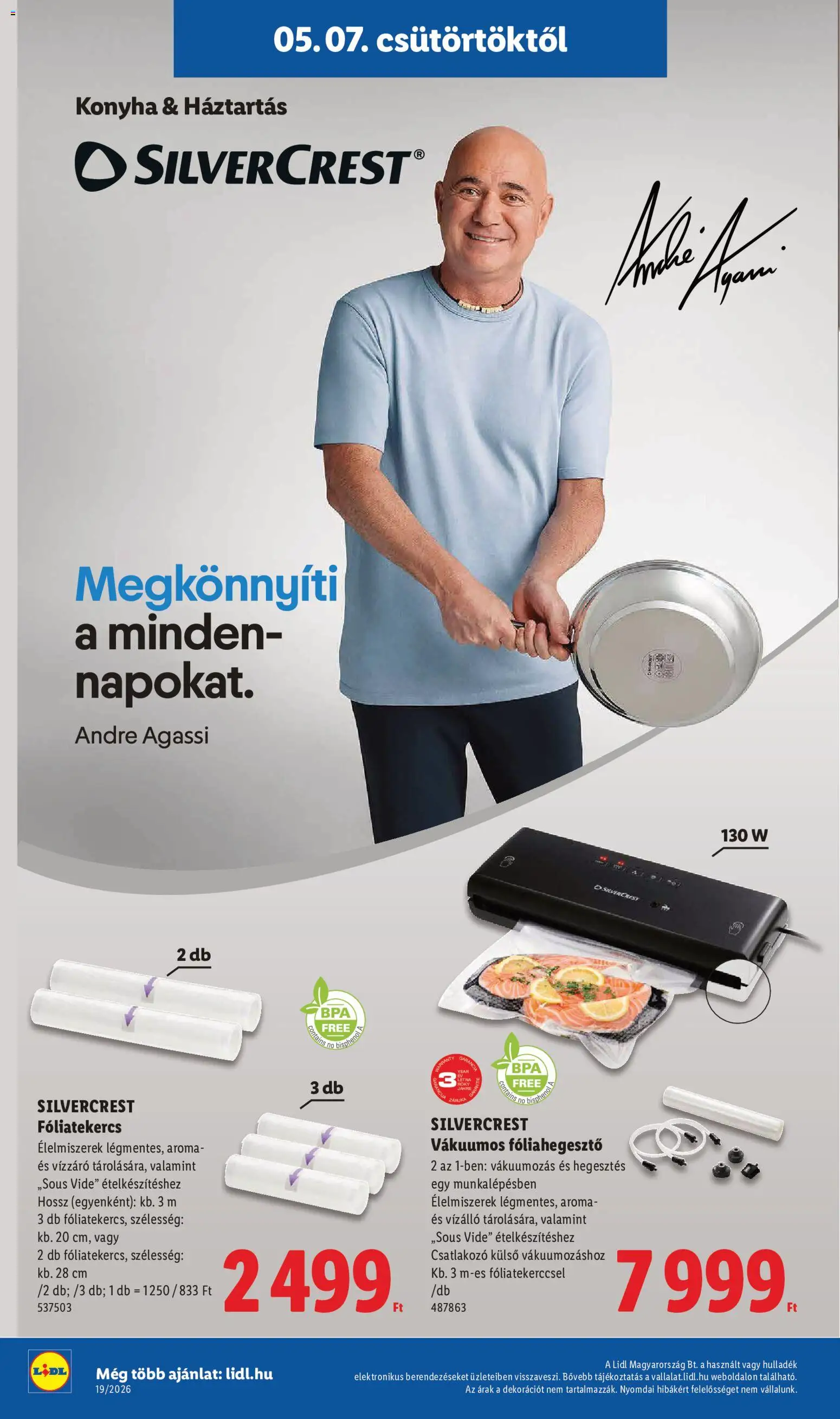 Lidl akciós ujság - amely érvényes a következő dátumtól: 07.05.2026 | Oldal: 6 | Termékek: Csatlakozó, Fóliahegesztő