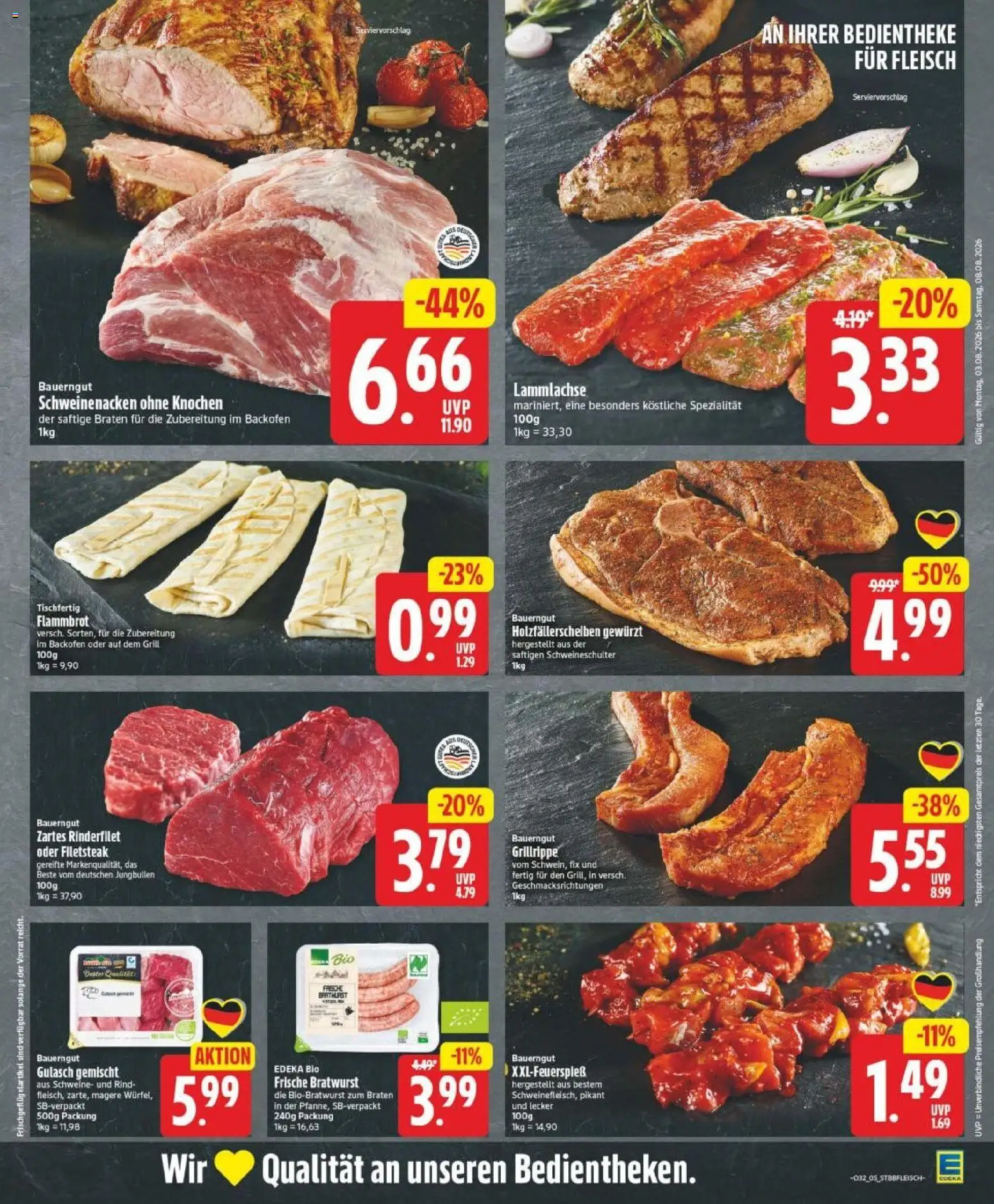 Edeka Prospekt Magdeburg – gültig ab 03.08.2026 | Seite: 5 | Produkte: Grill, Bratwurst, Bauerngut, Backofen