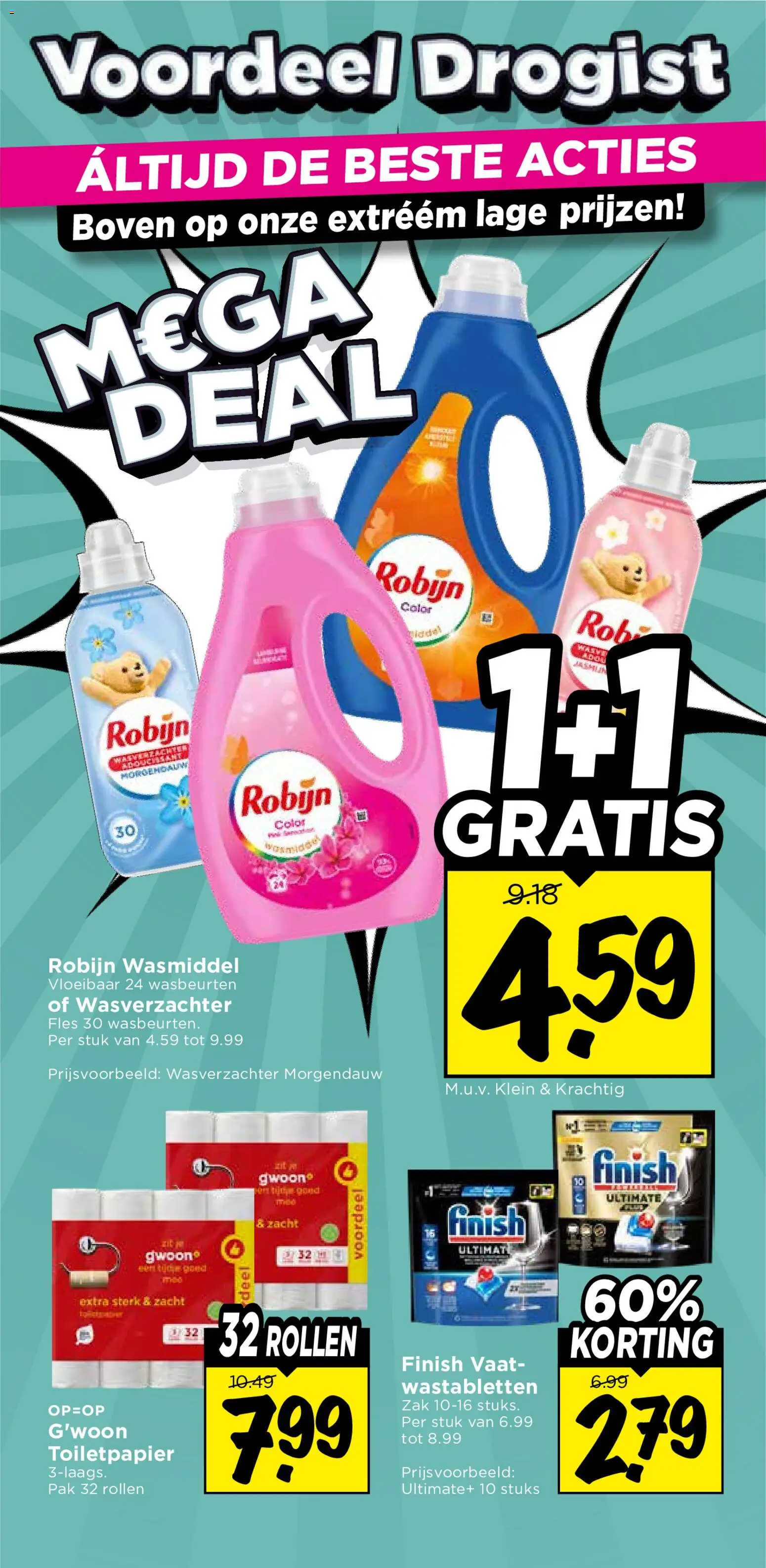 {H1} | Pagina: 14 | Producten: Wasverzachter, Fles, Zak, Toiletpapier