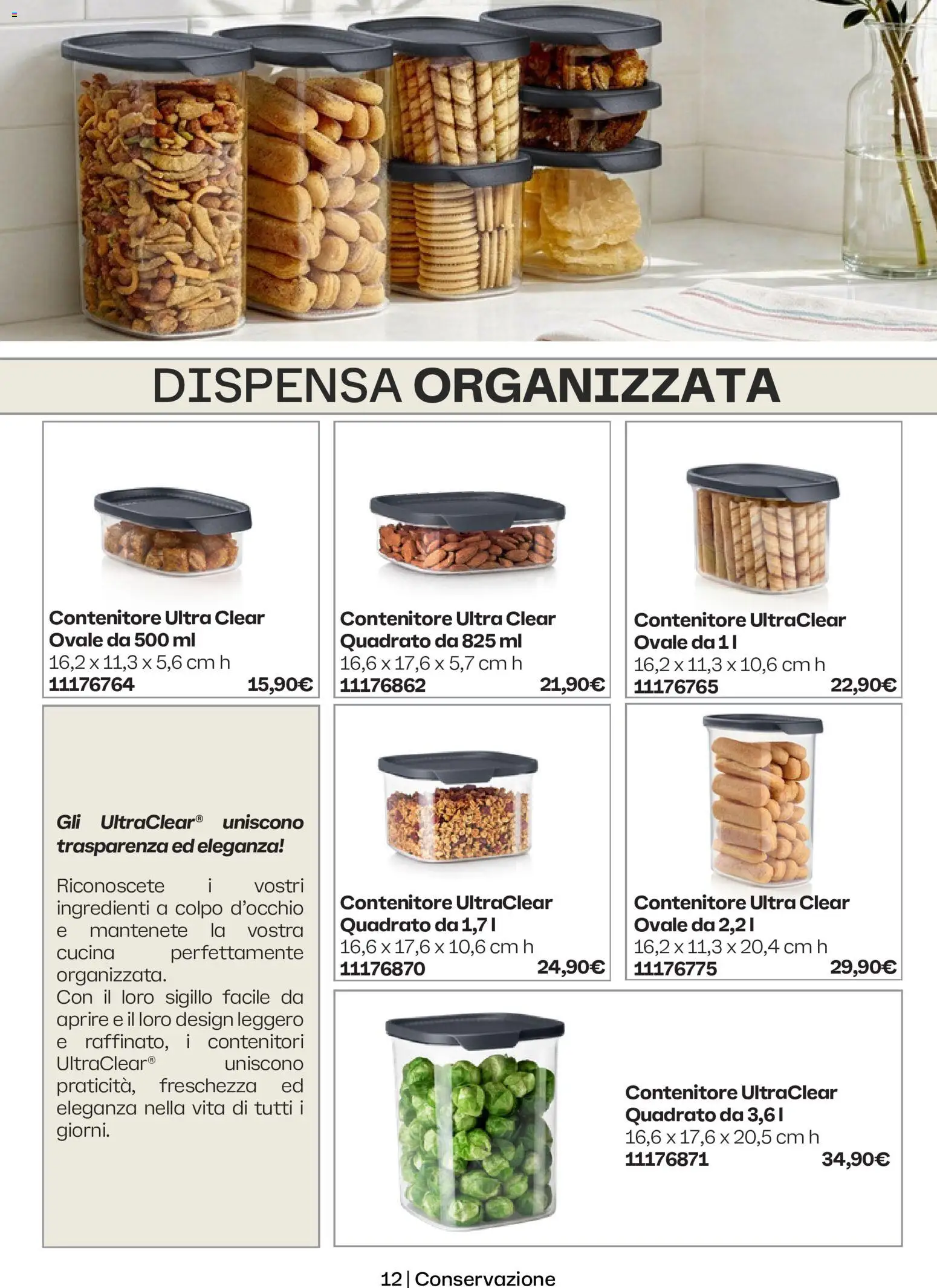 Volantino Tupperware del 01/10/2026 | Pagina: 12 | Prodotti: Ingredienti, Contenitore