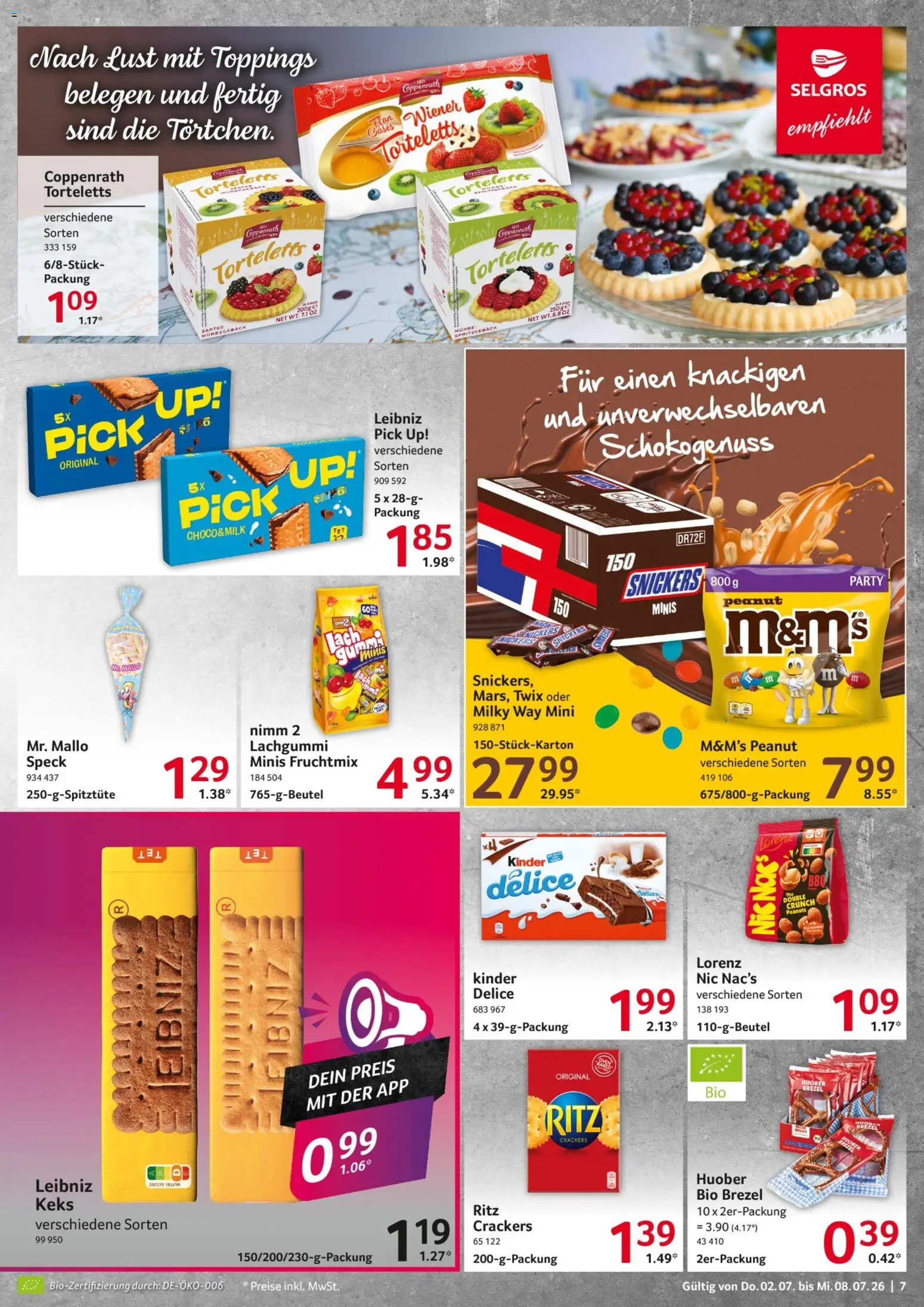 Selgros Prospekt – gültig ab 02.07.2026 | Seite: 7 | Produkte: M&M's, Snickers, Twix