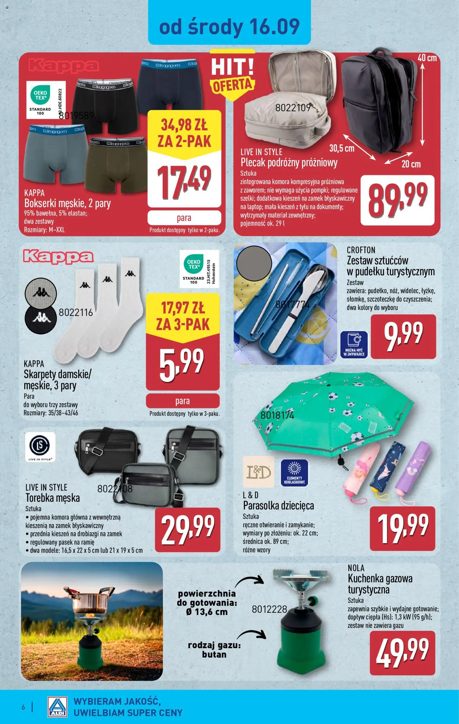 Aldi Polsko leták - Ostatnie sztuki w wybranych sklepach od 16.09.2026 | Strana: 6