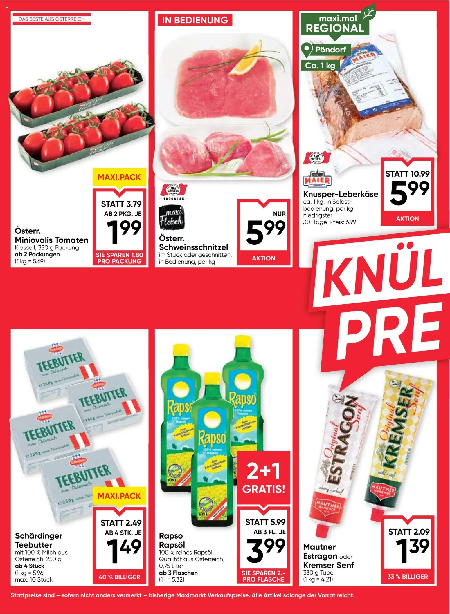 Maximarkt Flugblatt gültig ab 18.06.2026 | Seite: 2 | Produkte: Milch, Tomaten