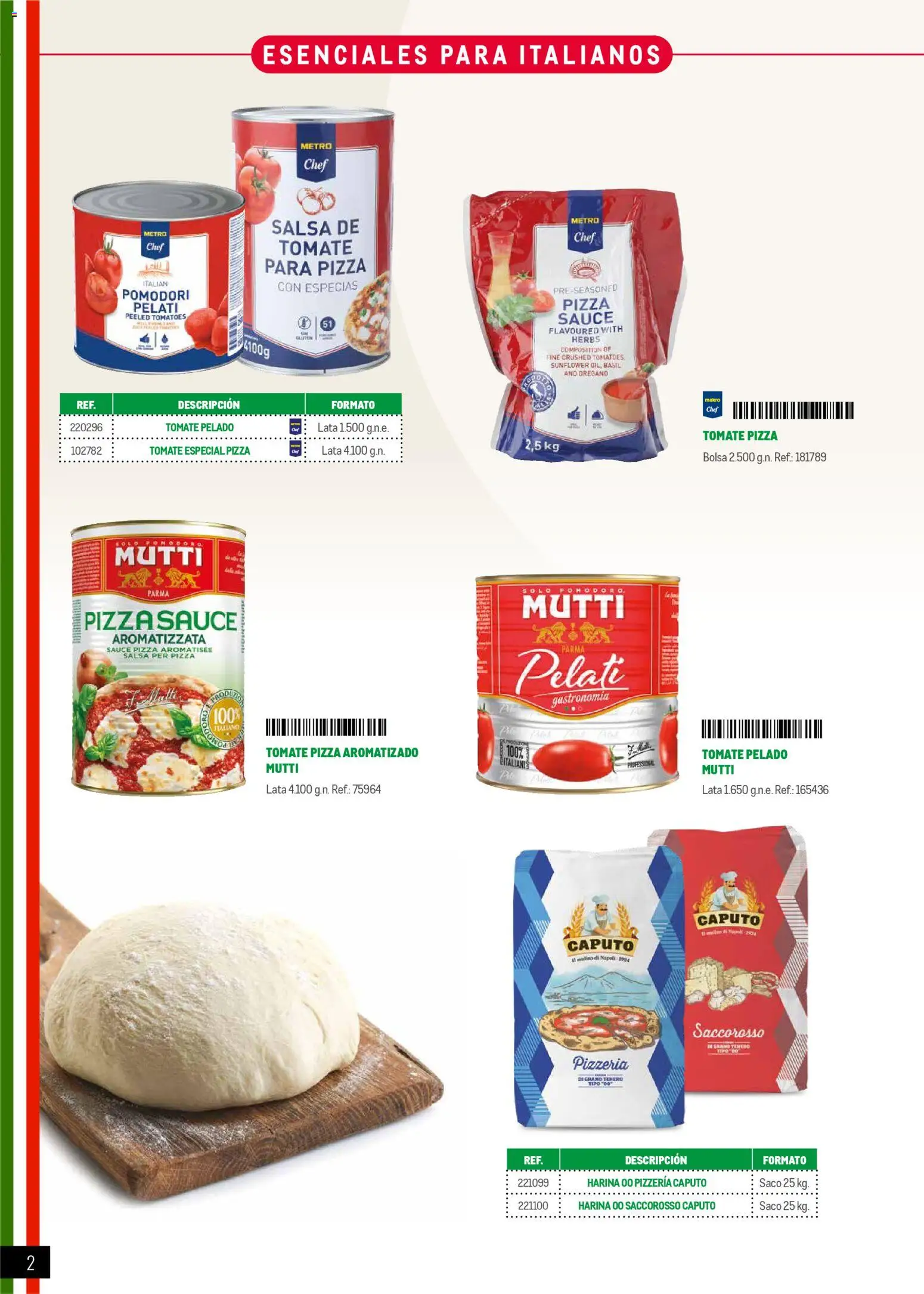 Makro Restaurantes italianos Prat │ válido desde el 27.03.2026 | Página: 2 | Productos: Pizza, Bolsa