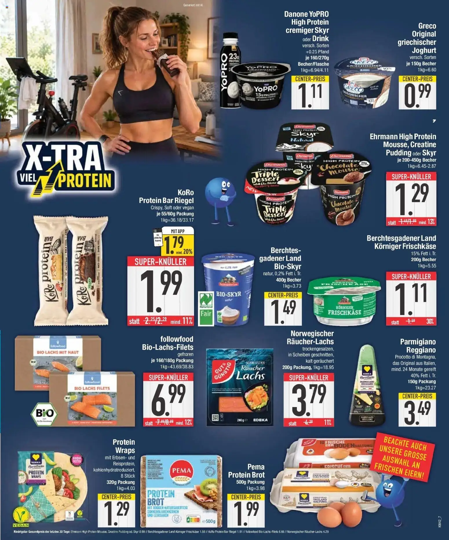E center Prospekt Dorfen (ab 12.10.2026) zum Blättern | Seite: 7 | Produkte: Skyr, Lachs, Räucherlachs, Brot