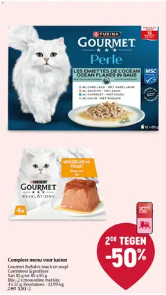 LES EMIETTÉS DE L'OCÉAN OCEAN FLAKES IN SAUS, AU CABILLAUD • MET KABELJAUW AU SAUMON • MET ZALM AU CARRELET • MET SCHOL AU COLIN • MET KOOLVIS - Voorbeeld van een folder van Delhaize, geldig van 06/08/2026 | Pagina: 41