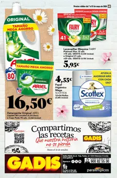 Vista previa Gadis folleto válido desde el 07.05.2026 | Página: 48 | Productos: Detergente, Papel higienico, Lavavajillas