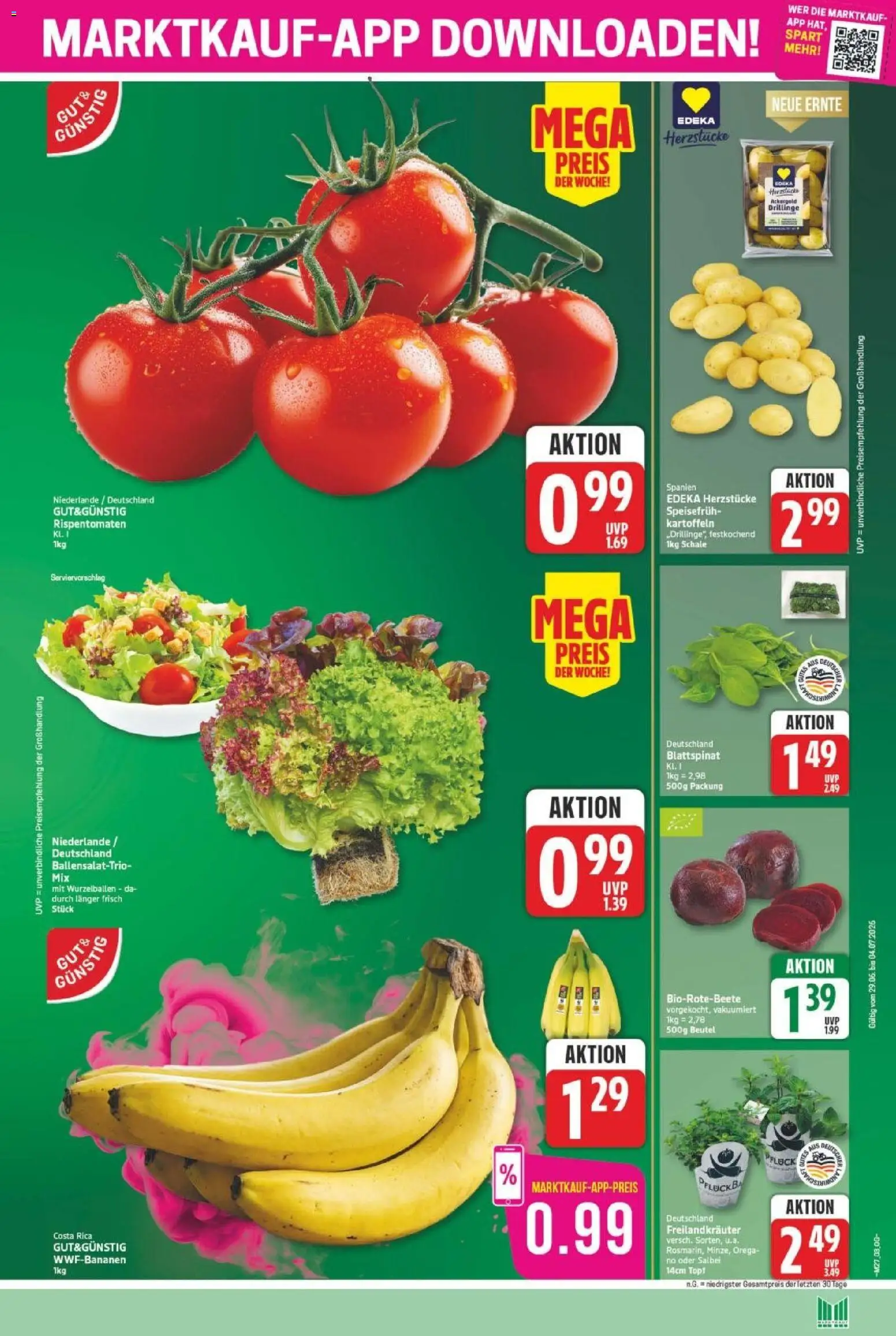Marktkauf Prospekt – gültig ab 29.06.2026 | Seite: 3 | Produkte: Kartoffeln