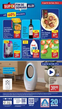 Pré-visualização Aldi folheto válido de 22/06/2026 | Página: 36 | Produtos: Batata, Detergente, Cebola, Caixa
