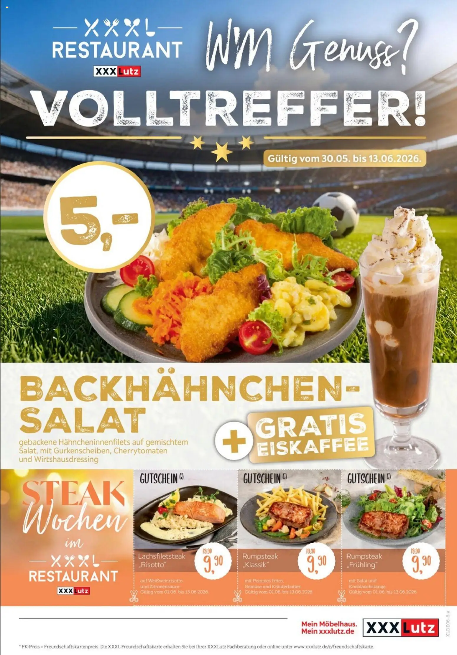 XXXLutz Mega Tage – gültig ab 30.05.2026 | Seite: 5 | Produkte: Pommes, Gemüse, Steak, Salat