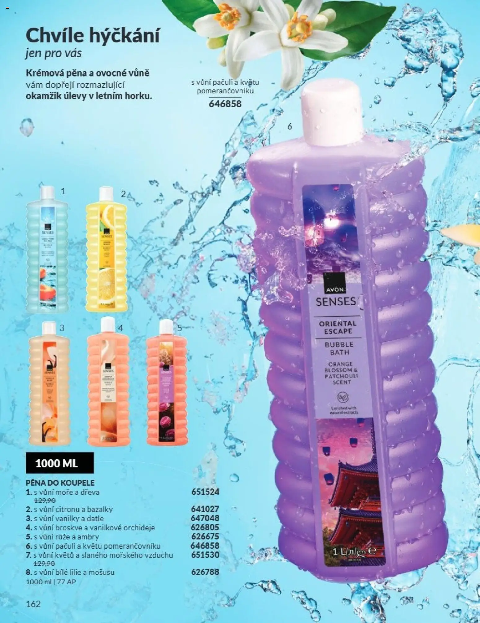 Avon Katalog 07/2026 od 01.07.2026 | Strana: 162 | Produkty: Pěna do koupele, Broskve, Pěna, Datle
