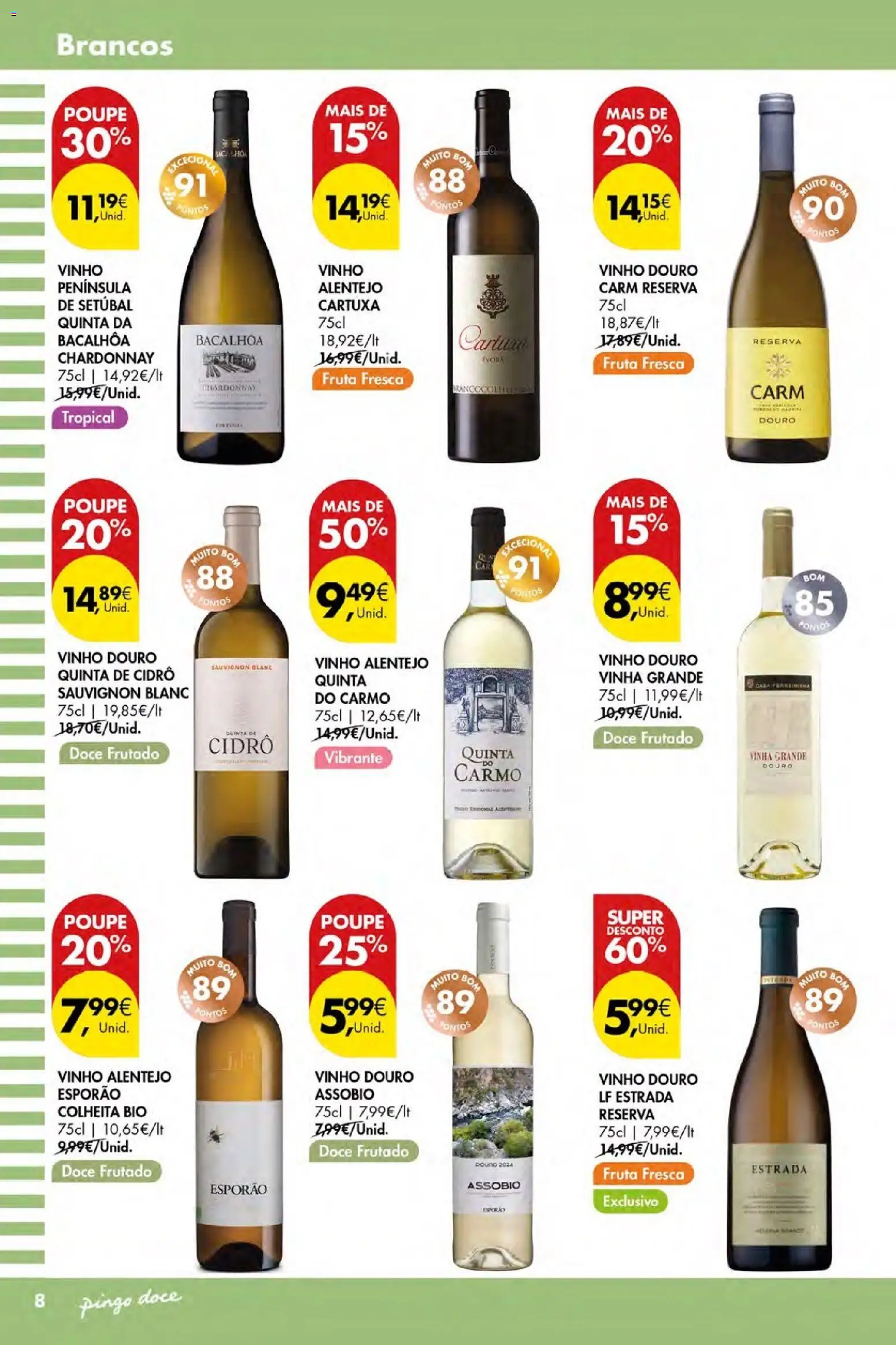 Pingo Doce Folheto Vinhos Frescos Açores │ válido de 02/07/2026 | Página: 8 | Produtos: Vinho