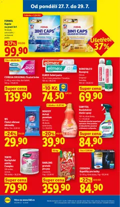 Náhled letáku COREGA ORIGINAL Fixační krém, 2 x 40 g, extra silný, duo balení, 100 g = 174,88 Kč od 27.07.2026 | Strana: 32