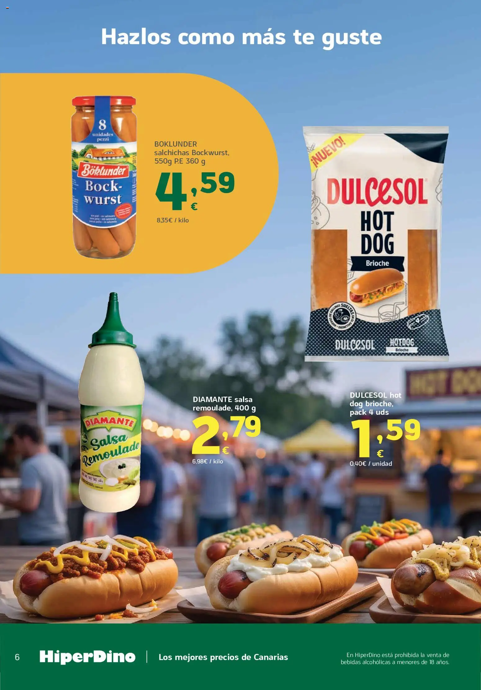 HiperDino Oktoberfest │ válido desde el 24/09/2026 | Página: 6 | Productos: Té, Bebidas, Brioche, Salchichas