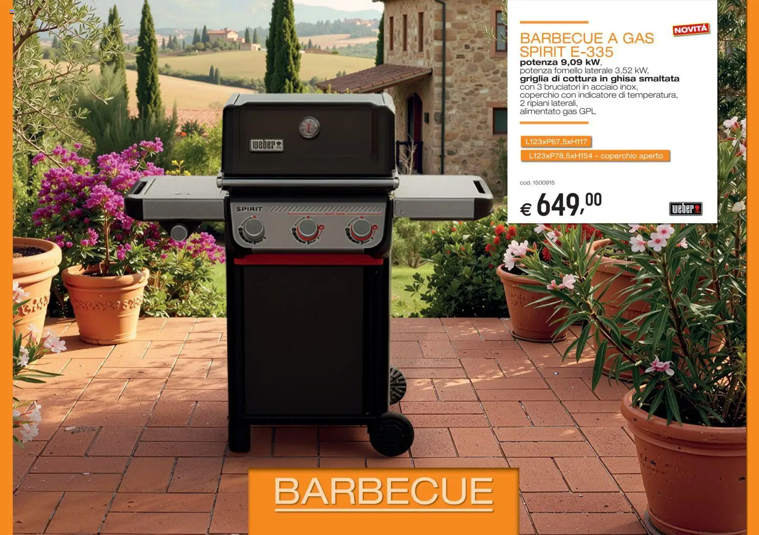 Volantino Brico OK del 05/03/2026 | Pagina: 1 | Prodotti: Coperchio, Barbecue, Griglia, Fornello