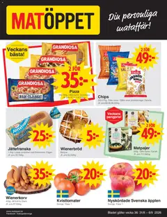 Matöppet erbjudanden - Förhandsvisning av reklamblad från butik Matöppet aktuell från 31/08/2026