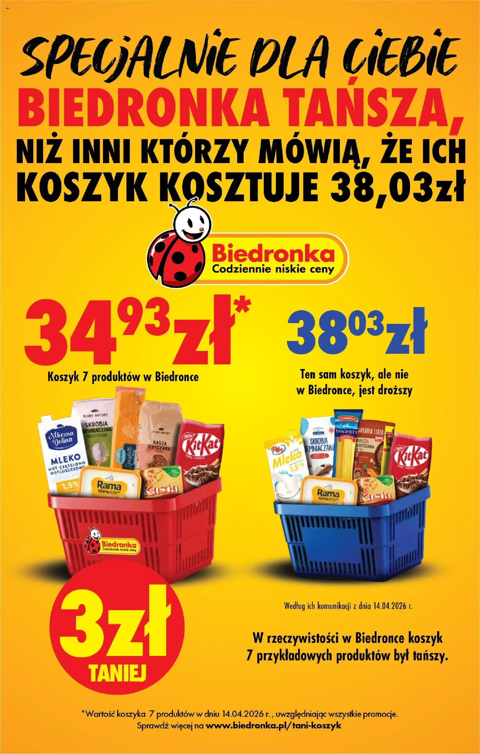 Biedronka gazetka od poniedziałku od 20.04.2026 | Strona: 2 | Produkty: Kasza, Kasza gryczana, Mleko