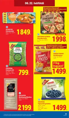 TRATTORIA ALFREDO Pizza Mozzarella, 3 x 335 g; 1 kg = 1989 Ft - amely érvényes a következő dátumtól: 18.06.2026 | Oldal: 69