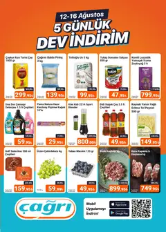 Çağrı Market Çağrı Market - 5 Günlük Dev İndirim 12.08.2026 - Broşürünün önizlemesi