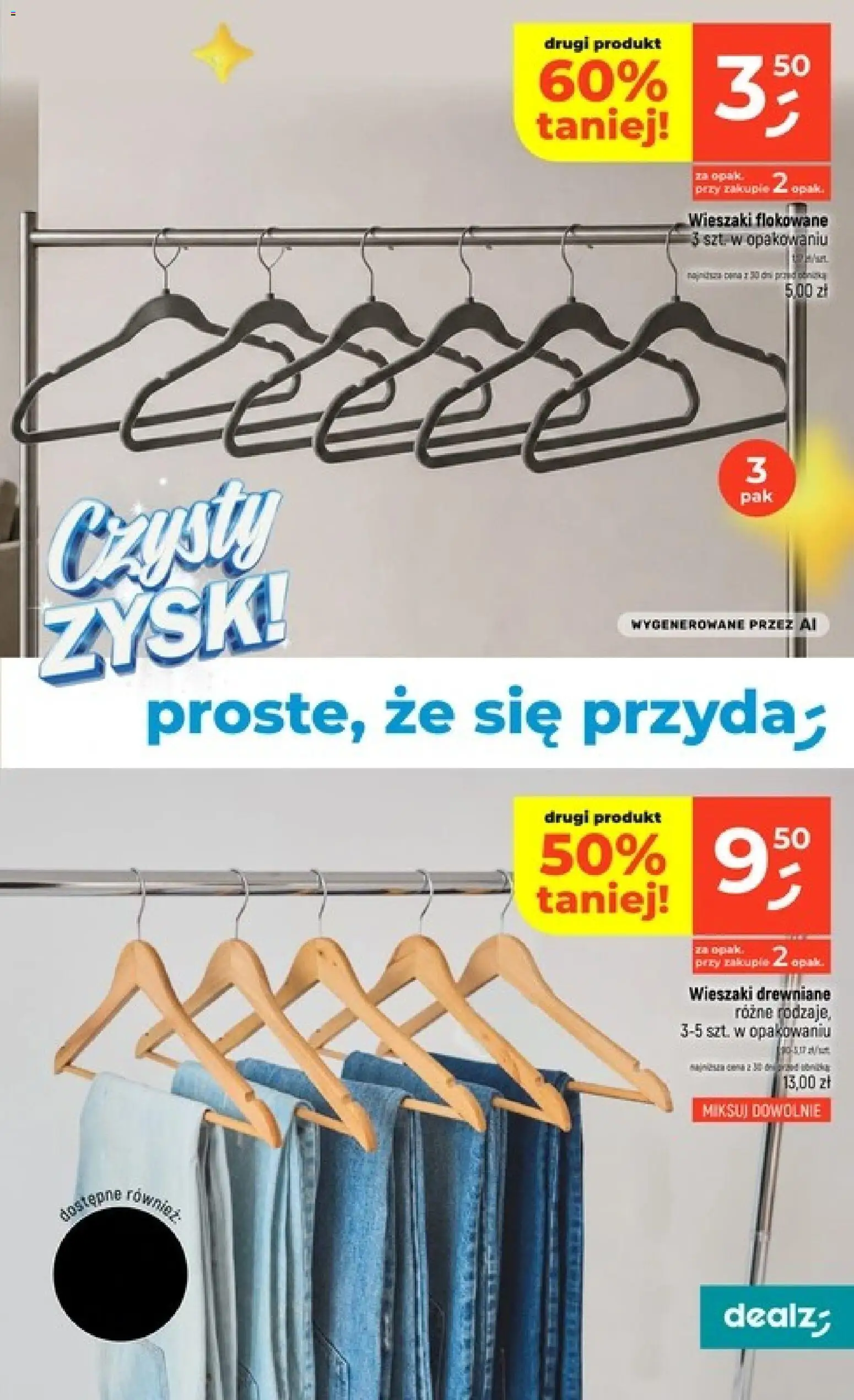Dealz gazetka - Czysty zysk od 20.08.2026 | Strona: 25 | Produkty: Wieszaki