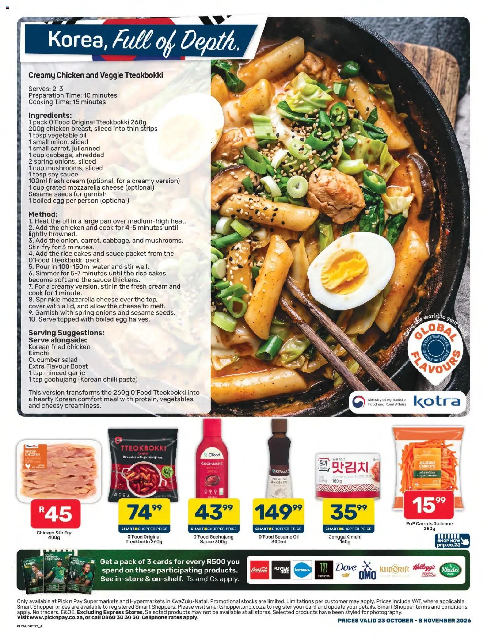 New Pick n Pay catalogue – valid from 23/10/2026 | Page: 4 | Products: Sesame, Cheese, Oil, Onions
